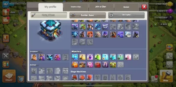 COC223 Maxed TH13 Village 5 Builders King 60 Queen 61 Warden 34 Royal Champion 38 4.8K Gems 